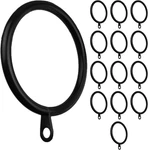 Meriville 14 Pcs Black 1.5-INCH Inner Diameter Metal Curtain Rings With Eyelets, New. Price: $15.53.
