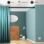 1" Adjustable 66-115 Inch Room Divider Rod & Socket Set Black New. Price: $78.95.
