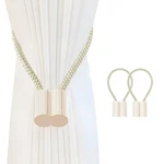 Srg Handmade Magnetic Curtain Tiebacks 2 Pack Sparkling Glass Wrapped Wooden ... New. Price: $19.31.