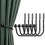 Holdbacks, 6PCS Curtains Holder Wall Mounted Drapery Tiebacks Retro W... New. Price: $30.46.