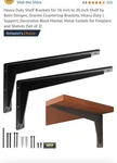 Heavy Duty Shelf Brackets For 12 Inch 16 By , Granite Countertop New. Price: $49.89.
