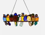 Multi Color Stained Glass Birds On Wire Window Panel New River Of Goods. Price: $69.99.