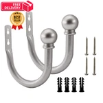 Decorative Curtain Holdbacks,ulifestar Wall Mounted Window Drapery Silver New. Price: $21.84.