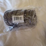 Decorative Curtain Rings With Clips, 1 3/4 " Inner Ring. Set Of 7 Bronze New. Price: $20.00.