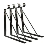 4 Packs Of Heavy Duty Closet Shelf And Rod Bracket, Eau Black New. Price: $31.29.