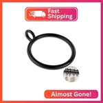 Gasrons 50 Packs Black Metal Curtain Rings With Eyelets, 1.25 Inch Inner Diamete New. Price: $21.83.