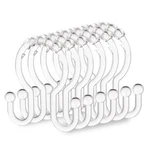 Resze Shower Curtain Hooks, 12 Pcs Clear Rings, Plastic Glide Rol New. Price: $9.74.