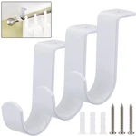Sumnacon 3PCS Ceiling Mount Curtain Rod Brackets,metal Single White New. Price: $18.32.