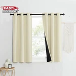 Nicetown Living Room Completely Shaded Draperies, Privacy Protection & Noise Red New. Price: $44.76.