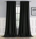 Dualife Solid Blackout Curtains 102 Inches Long Room Darkening Panels New. Price: $24.99.