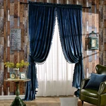 Melodieux Poms Wide Velvet Curtains For Living Room Patio Doors, Vintage ... New. Price: $218.37.