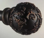 Exclusive Home Vine Coordinating Finial Set 1" Matte Bronze 36"-72" Open. Price: $11.99.