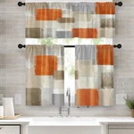 Emvency Inch Kitchen Curtains 36"W X 52"L (pack Of 3), Abstract Orange New. Price: $26.05.