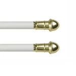Pack Adjustable Cafe Curtain Rod 28-48 Inch 7/16 Diameter White New. Price: $17.30.