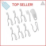 Axlizer 50PCS Window Door Shower Curtain Accessories: Rail + Hooks New. Price: $12.69.