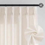 Dukiyo Natural Pinch Pleated Linen Farmhouse Curtains 84 Inches Long For Livi... New. Price: $35.01.