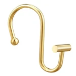 Gracelife Gold Rust Resistant Metal Shower Curtain Rings, Set One Size, New. Price: $17.99.