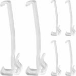 Valance Clips 6PCS 3-1/4'' Window Blinds Hidden Clear 3.25INCHX6, New. Price: $10.29.