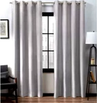 Set Of 2 Loha Linen"look" Curtain Panels Dove Grey 54 84 Each - Exclusive Home Open. Price: $18.99.