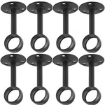 Anndason Curtain Rod Ceiling-mount Brackets 8PCS Black New. Price: $32.38.