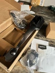 Amazon Basics Front Door Lock Handleset With Shelby Lever Single Cylinder New. Price: $12.00.