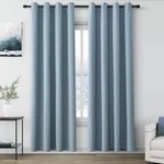 Nanspring 100% Blackout Linen Curtains For Bedroom Thermal Insulated Grommet ... Open. Price: $45.50.
