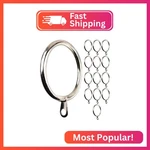 Meriville 14 Pcs Satin Nickel 1.5-INCH Inner Diameter Metal Curtain Rings With New. Price: $13.52.