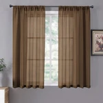 Tollpiz Short Linen Textured Living Room Sheers Light Fil New. Price: $17.48.