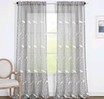 Vogol Birds Pattern Sheer Curtains For Bedroom, Country Style Light Filtering New. Price: $39.99.