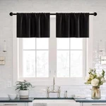 Basement Window Curtains 16 Inch LENGTH,2 Pack/wide Enough Ruffle Rod Pocket ... New. Price: $23.81.