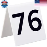 Alpine Industries 25 Pcs Acrylic Tent Style Table Numbers 3X3 Numbered 76 New. Price: $63.72.
