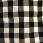 Pair Black & White Check Curtain Panels Rod Pocket Unlined Achim Importing Used. Price: $23.50.