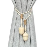 Curtain Holdbacks Boho Tiebacks For Drapes, Farmhouse Cotton Rope Adjustable ... New. Price: $35.59.