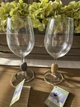Sea Touchstone Wine Glass Set Natural Beach Coastal River Rock Unique. Price: $54.99.