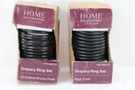 Home Decorators Collection Drapery Curtain Ring Set Of 10 New* Bronze Black Open. Price: $17.89.