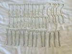 Curtains, Hooks, Brackets, Shower Upholstery Nails, Etc. (#3132) Used. Price: $10.99.