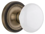 Nostalgic Warehouse Ropwhi Psg 234 Nk White Porcelain Solid Brass New. Price: $174.75.
