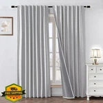 Zyvola 90" Blackout Curtains, Off-white Faux Linen Panel New. Price: $66.99.