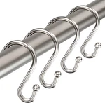 Shower Curtain Hooks Rings, Zinc Alloy Shaped Rust Proof, New. Price: $14.99.