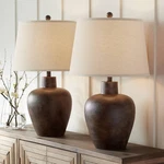 Regency Hill Glenn Farmhouse Rustic Southwestern Natural Cottage Table Lamps 27" New. Price: $373.98.