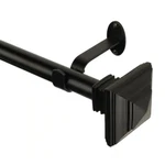 Set Of Home Fashions Florence Single Curtain Rod 28-48" W/ Square Finials 1" New. Price: $42.85.