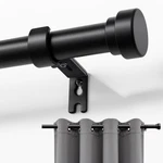 Joydeco Curtain Rods For Windows, Adjustable Black 16 To 120 Inc... New. Price: $63.74.