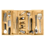 Kitchenedge Adjustable Bamboo Drawer Organizer For Utensils New. Price: $70.37.