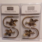 New Vintage Croscill Home Gold Leaf Scarf Holders/holdbacks Set Of 2. Price: $34.99.