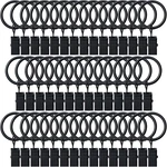 44 Pack Curtain Rings Hangers Drapery Clips, 1 For 5/8 Inch Rod New. Price: $10.79.