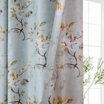 Double Sided Vintage Floral Blackout Curtains For Bedroom Patterned Aqua Gree... New. Price: $51.76.