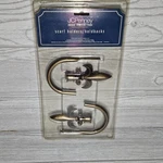 New! Jc Penney Scarf Holders Holdbacks Fleur Lis Antique Gold Iris Flower Nip. Price: $14.99.