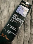 Sun Zero Bronn Room Darkening Double Wrap Around Curtain Rod Matte Black 36- 66 Open. Price: $59.00.