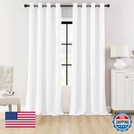 Huto Blackout Bedroom Curtains Drapes - Thermal Insulated, Copper Grommets New. Price: $78.59.