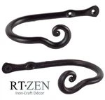 Small Decorative Curtain Holdbacks, Set Of 2, Wrought Iron Drapery Tiebacks New. Price: $19.98.